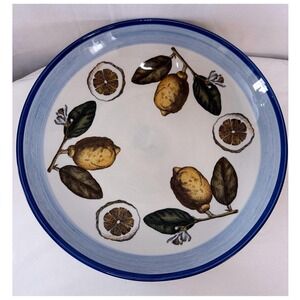 Villeroy & Boch Amarillo Pasta Bowl 13" Lemon Pattern Discontinued Portugal